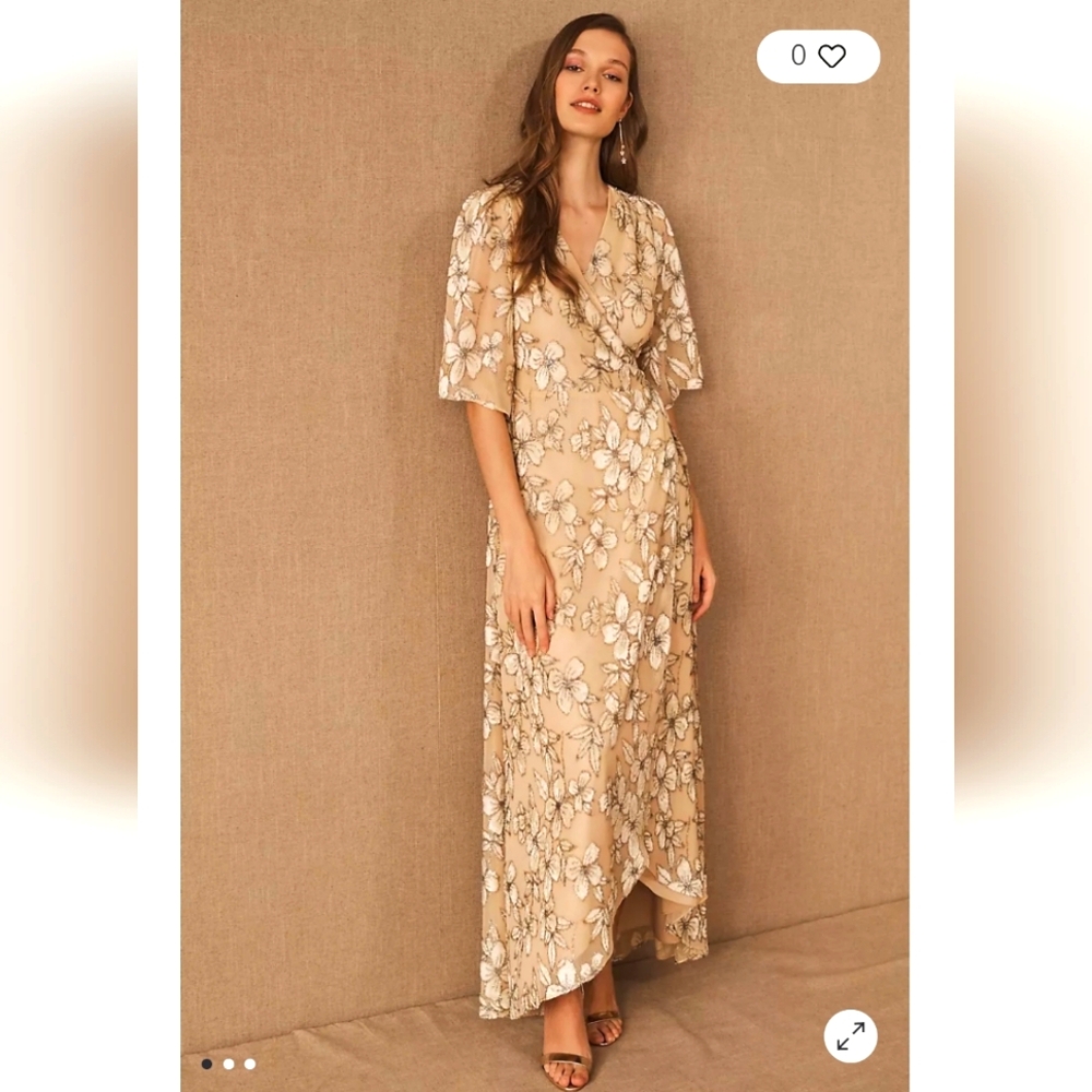 BHLDN Anthropologie Bloomsbury Flower Dress